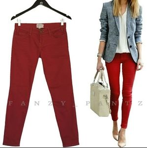 𝅺Current Elliott Burgundy Skinny Jeans Size 25